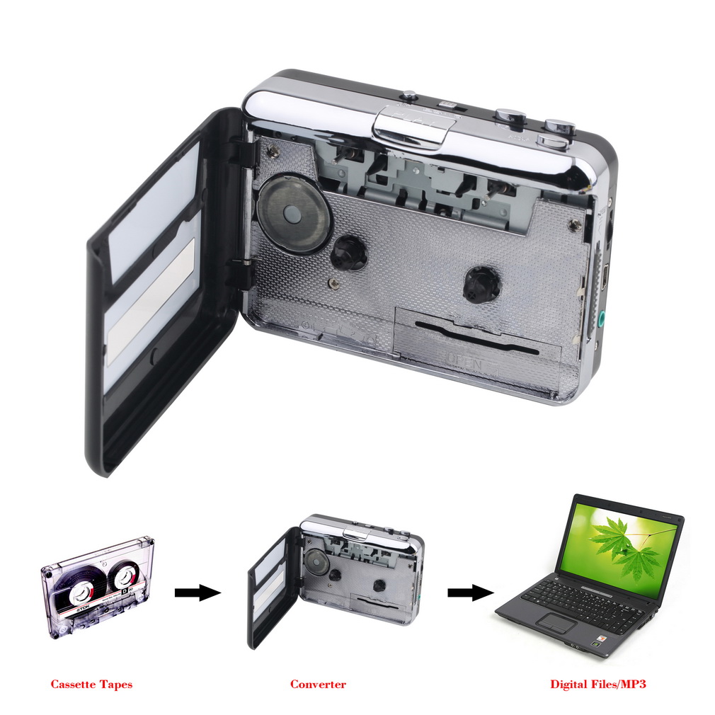 Audio Music Converter To Mp3 - カセットプレーヤー カセットからMP3への変換 オーディオ音楽プレーヤー カセットテープをUSB経由でラップトップに変換 卸売