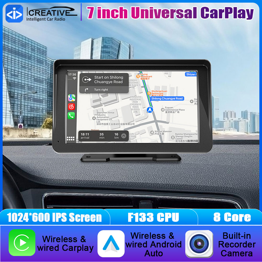 Audio Music Only - 7インチ ワイヤレスCarPlay & Android Auto対応 タッチHDスクリーン