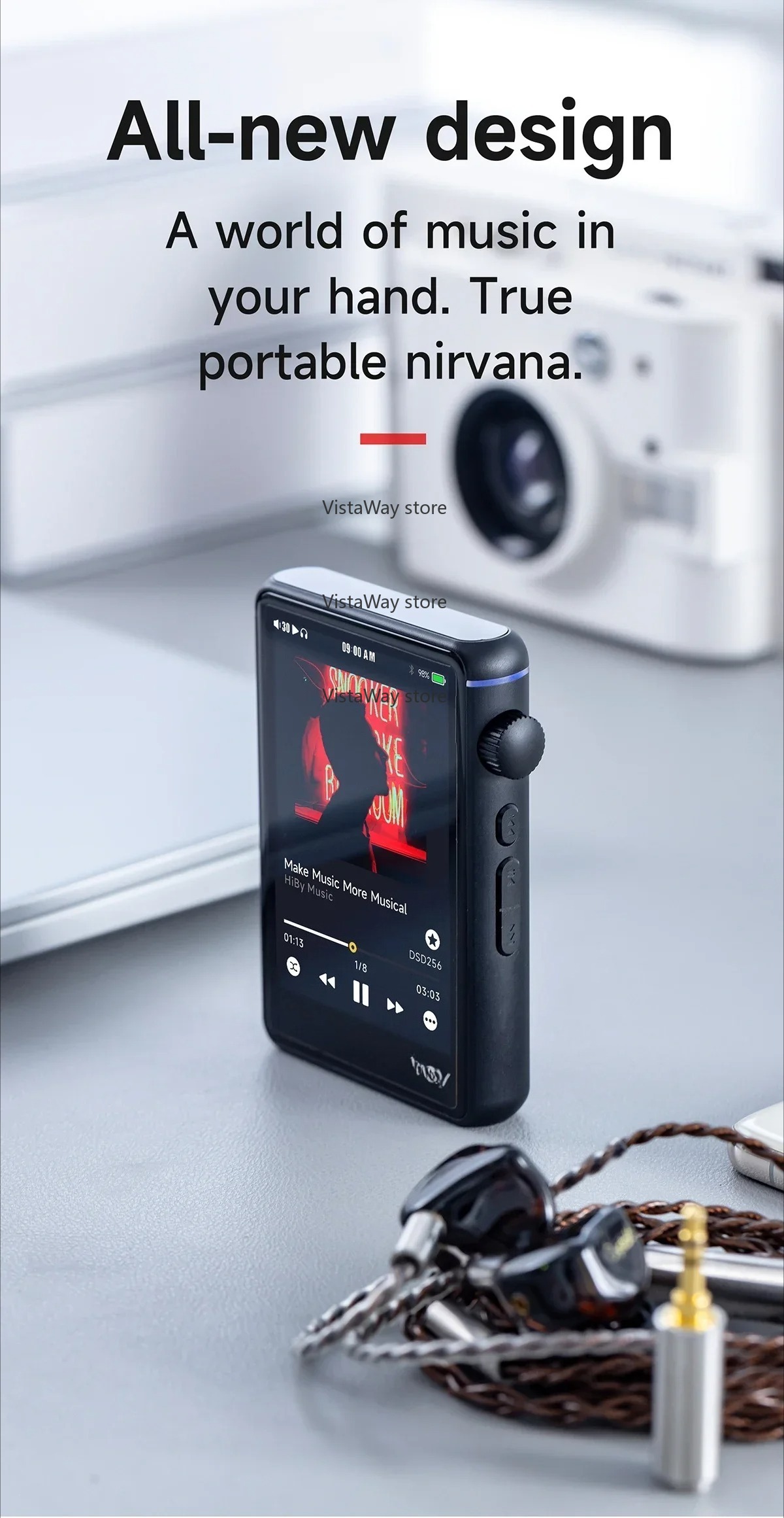 Audio Music Web - Bluetooth WiFi 音楽プレーヤー MP3 HiFi オーディオ