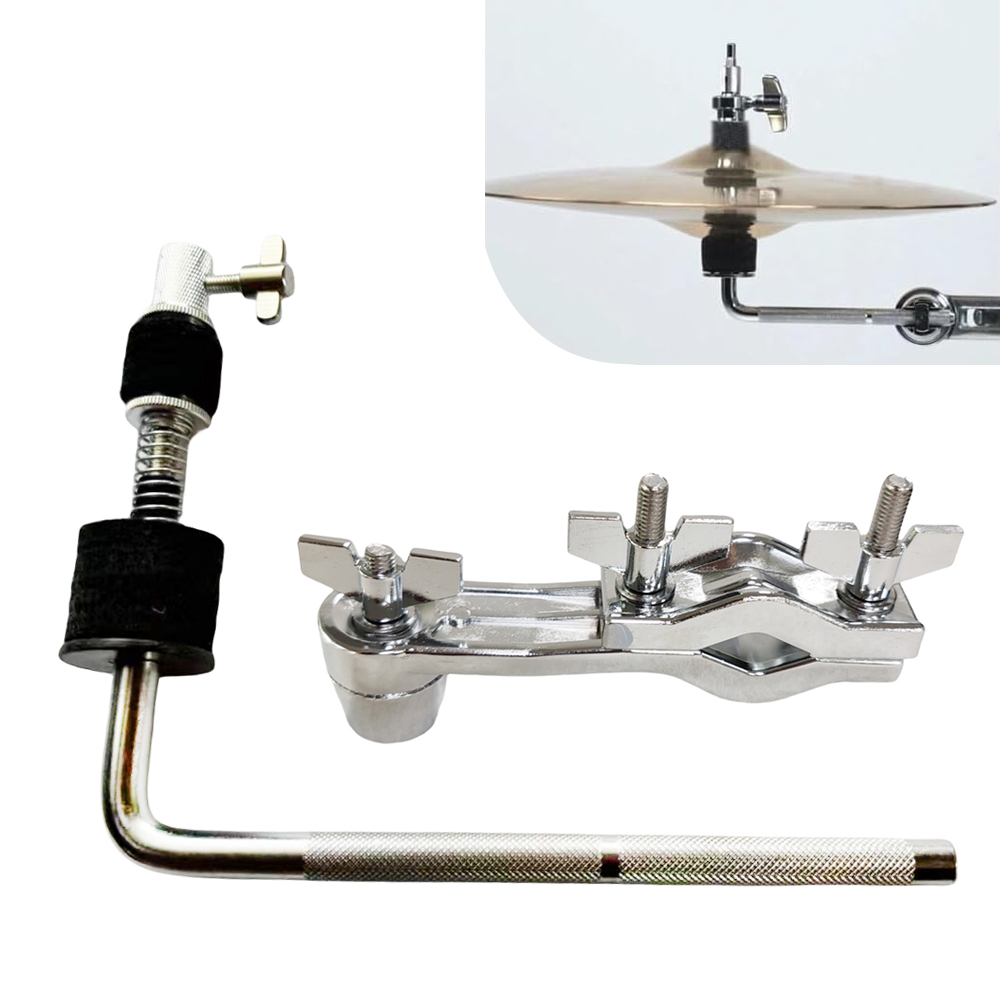 Cymbal Hi Hat - 1 個シンバルアームホルダー金属シンバルスタンド延長シンバル取付クランプほとんどの標準的なハイハットシンバルドラムセット
