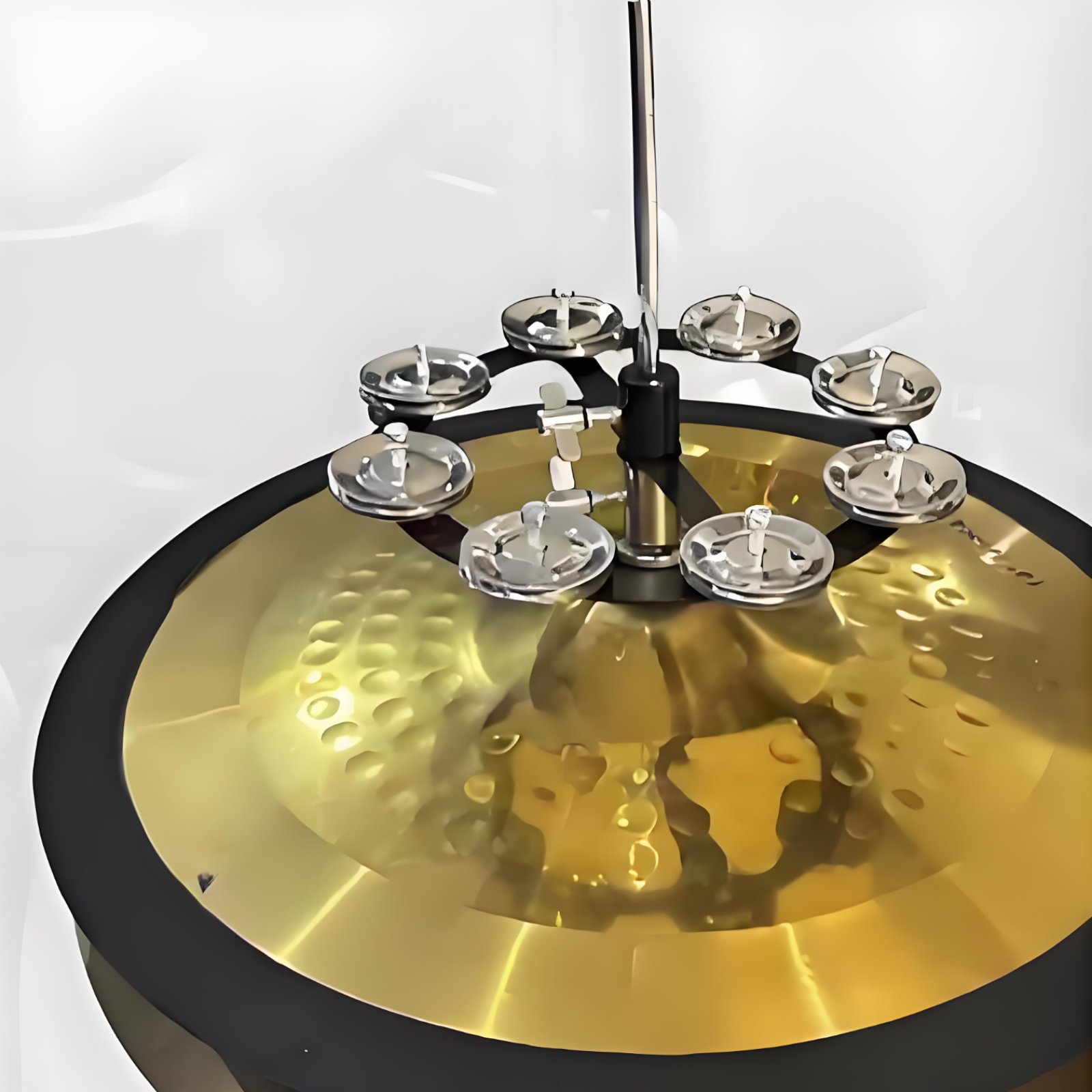 Cymbal Hi Hat - ハイハットタンバリンメタルジングルディスクマウント可能なハイハットタンバリン真鍮ジングルディスク明るいサウンドシンバルチンディスクドラマー用