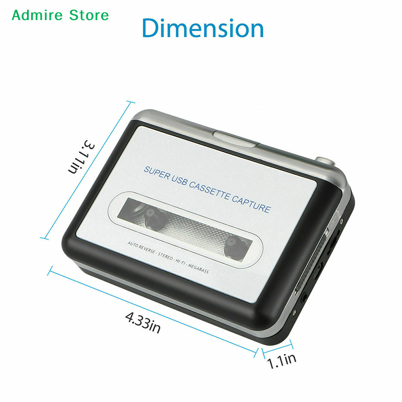 Audio Music Converter To Mp3 - [G]ポータブルUSBカセットテープからMP3へのコンバーター、HiFiオーディオミュージックプレーヤーを搭載