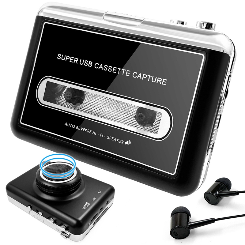 ポータブルステレオUSBカセットプレーヤー カセットテープか - Audio Music Converter To Mp3 のレビューと価格