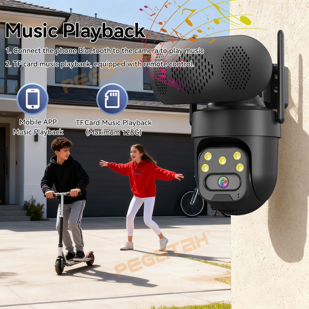 5MP IP カメラ屋外 2.4G WiFi セキュリティカ - Audiovision Music Player のレビューと価格