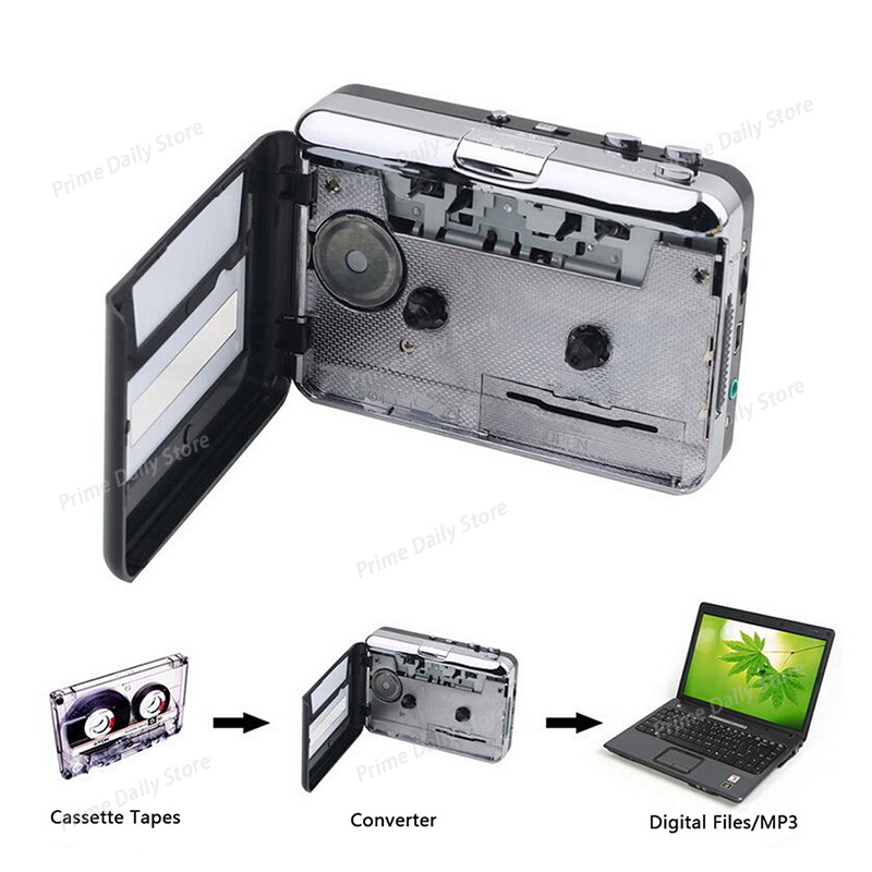 USBカセットキャプチャーラジオプレーヤー ポータブルUSB - Audio Music Converter To Mp3 のレビューと価格