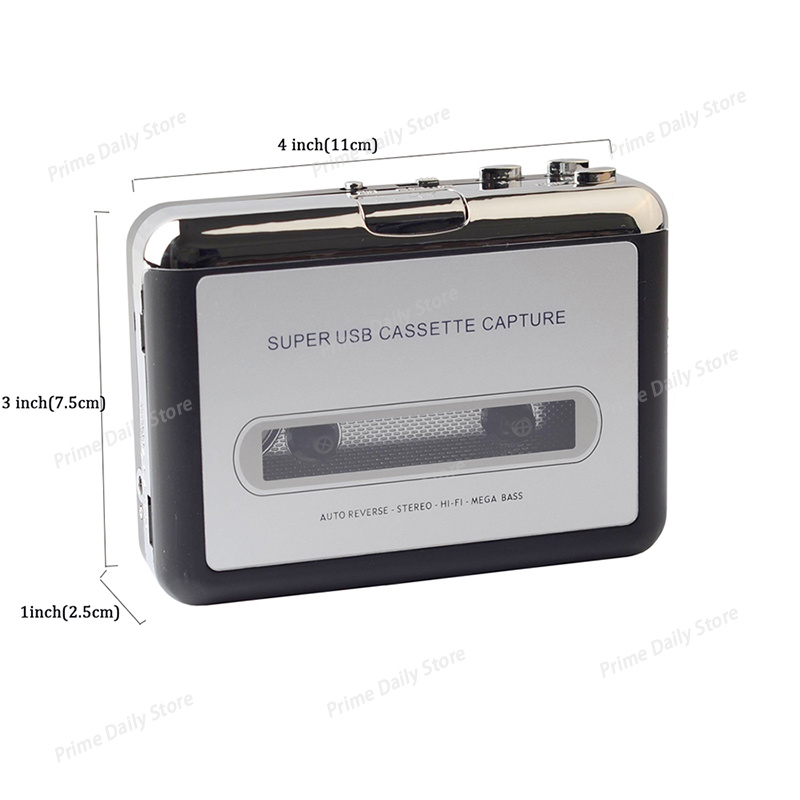 USBカセットキャプチャーラジオプレーヤー ポータブルUSB - Audio Music Converter To Mp3 のレビューと価格