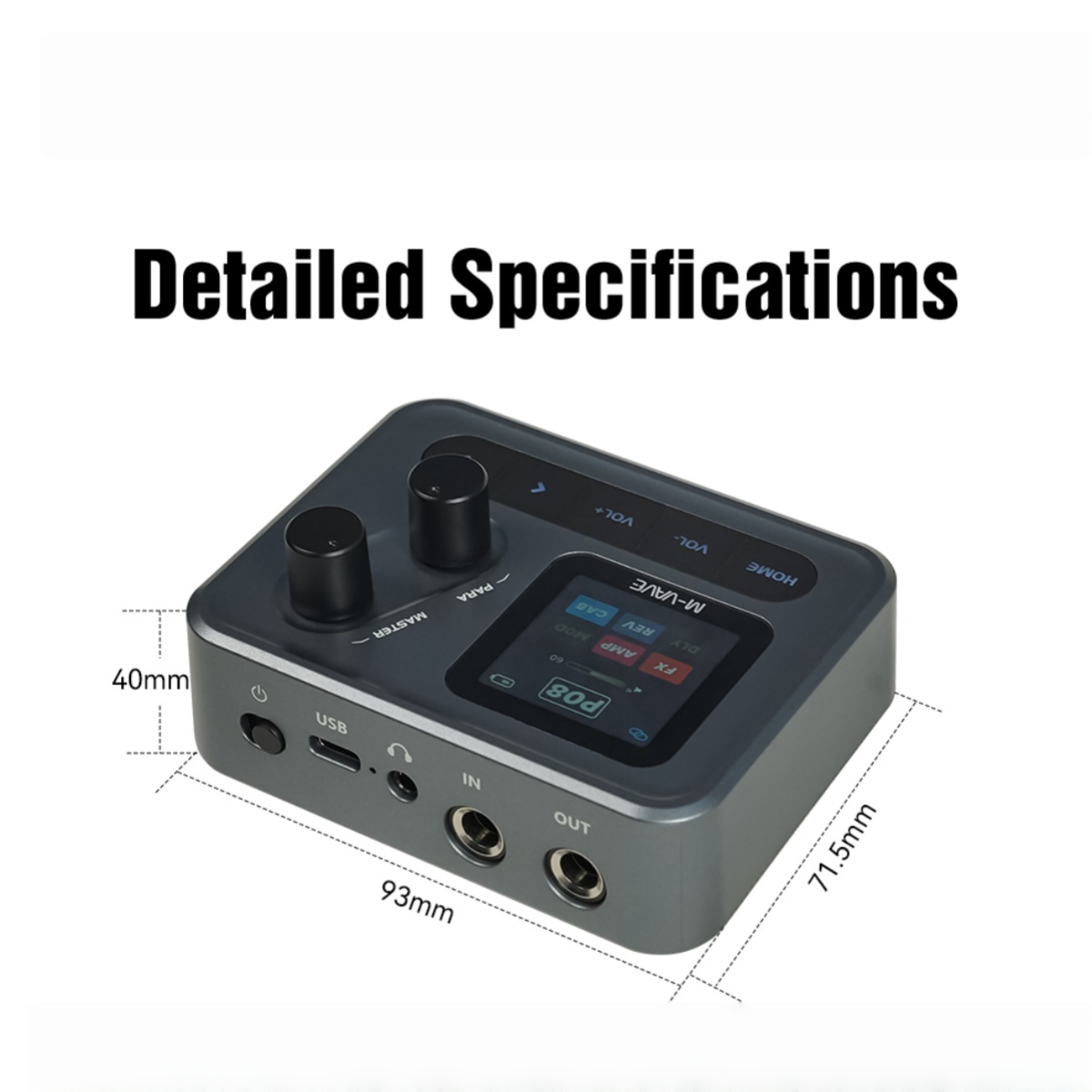 M-VAVE ポケットアンプ 1.54インチHDスクリーン  - Audio Music Interface のレビューと価格