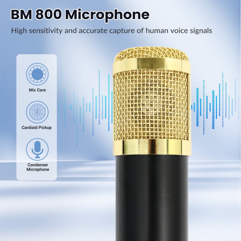 BM800コンデンサーマイク ポッドキャストセット オーディ - Audio Music Grading のレビューと価格