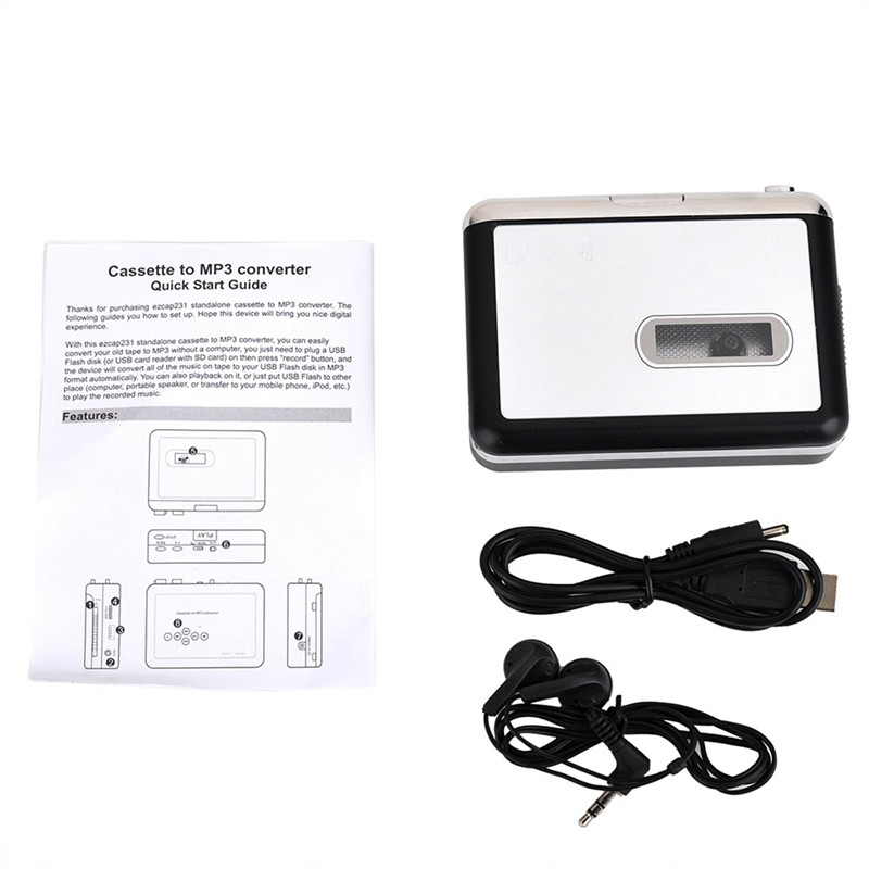 Ezcap 231 USBカセット音楽プレーヤーからmp3へ - Audio Music Converter To Mp3 のレビューと価格